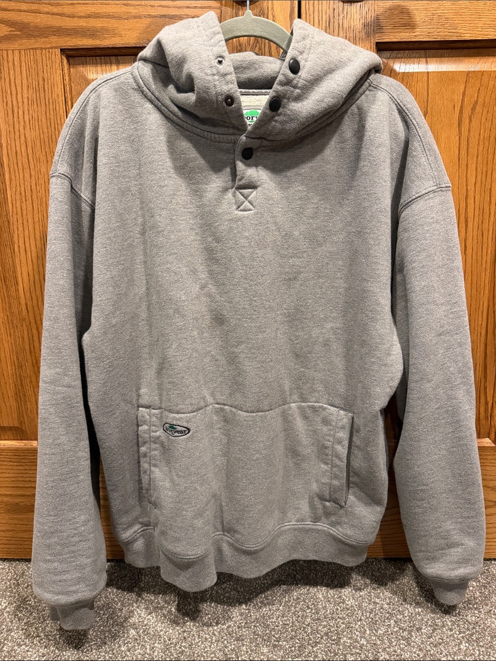 Arborwear Double-Thick Heavyweight Hooded Sweatshirt Gray size L